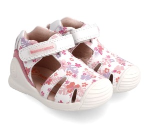 BIOMECANICS sandały 222107-A blanco flores